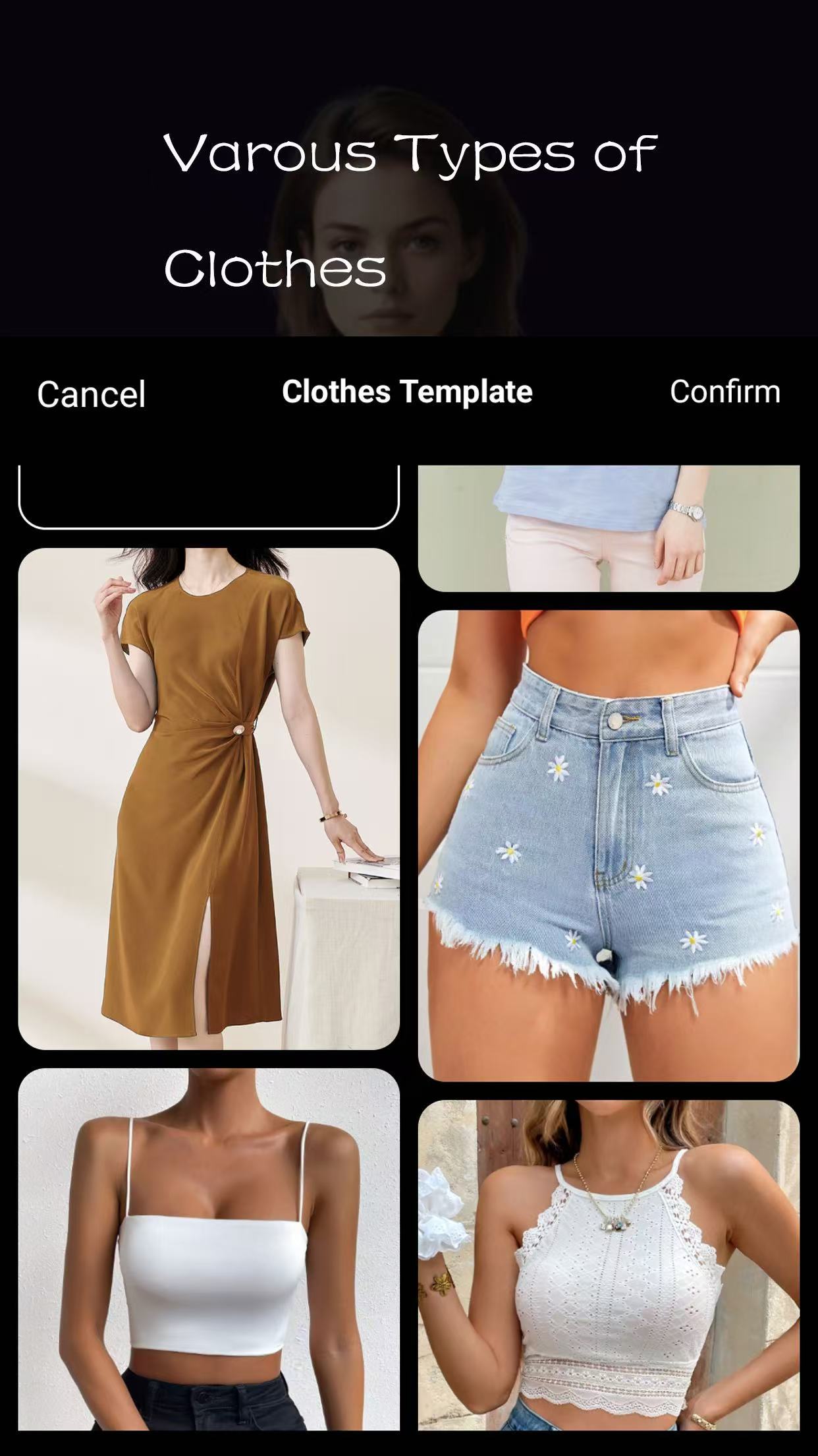 Diverse Clothing Templates